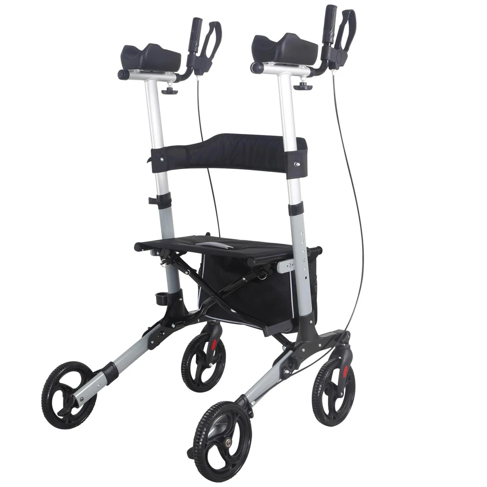 Best Choice Lightweight Foldable Portable Rolling Walkers 4 Wheels Walking Walker Rollator