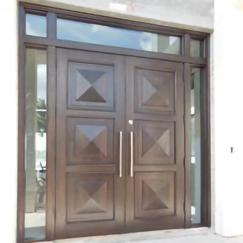 Wholesale and Retail Turkish style steel wood armored door Modern simple design one and half security door for The steel frame