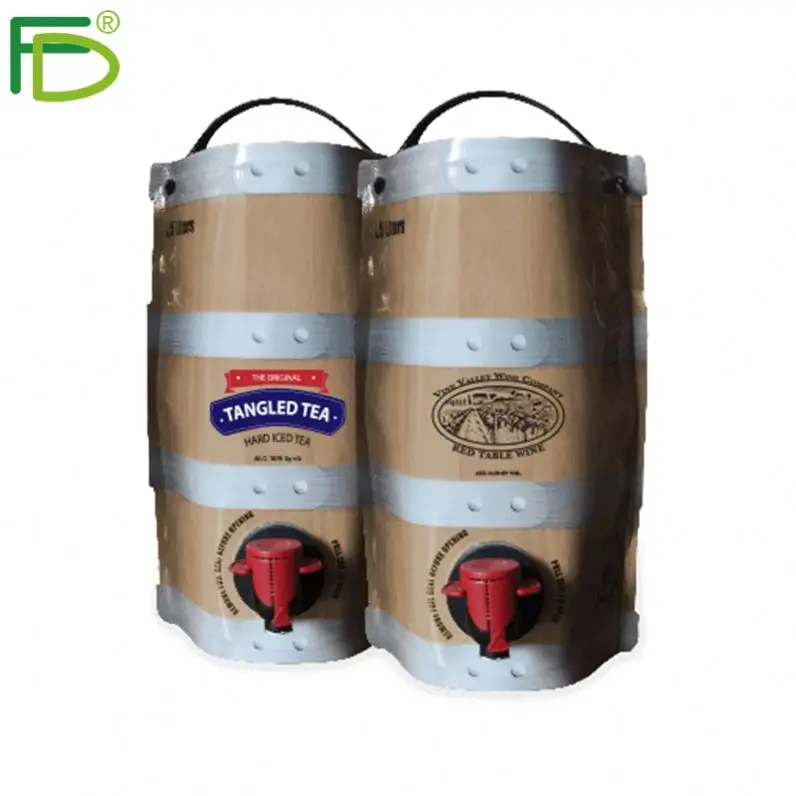 New Design Aseptic Fill Filling 2.5 Litre 2.5L 2Lt 85 Oz 85Oz Postmix Beverages Stand Up Pouch With Dispenser