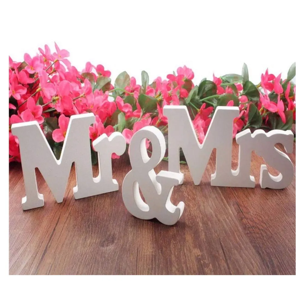
Wholesale Modern Wooden Alphabet Letter (Mr&Mrs Sign) 