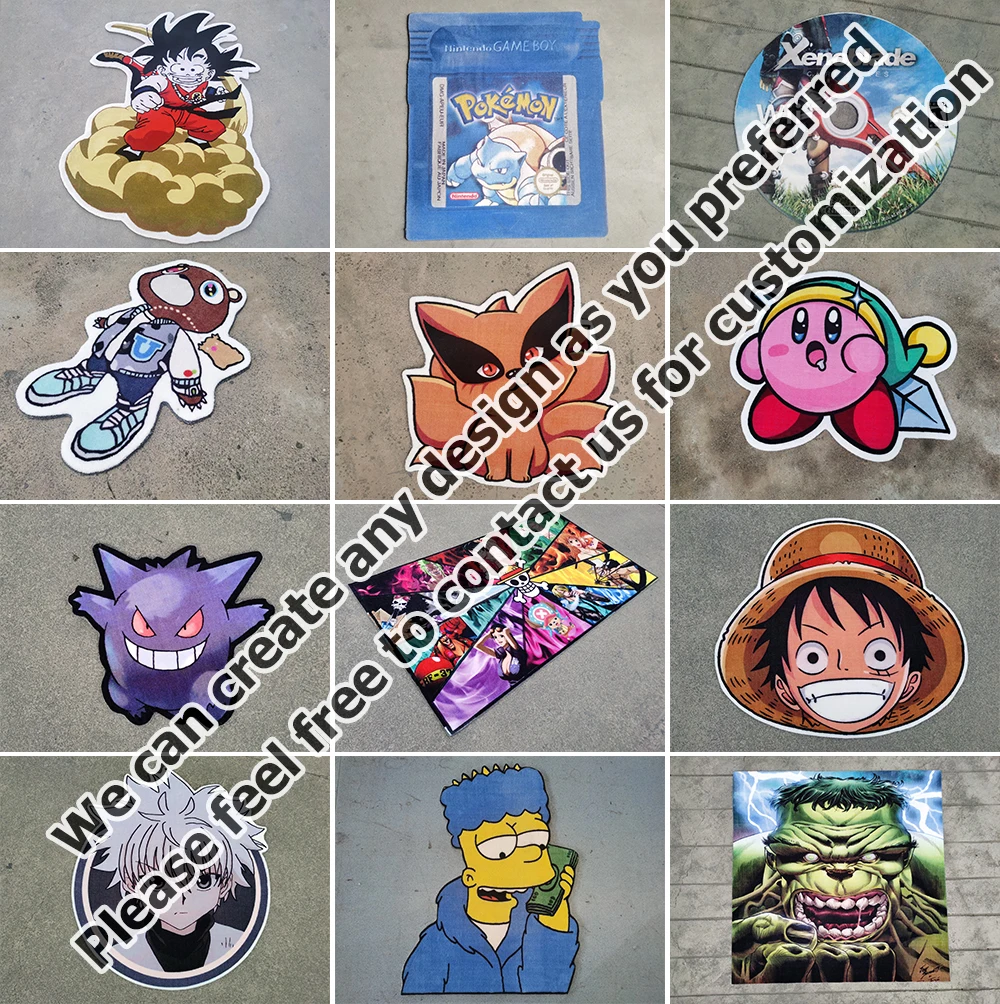 Graduation Dropout Bear Rug Hypebeast Hip Hop Music Carpet for Living Room Bedroom Album Cover Nonslip Decor Die Cut Acrylic Rug