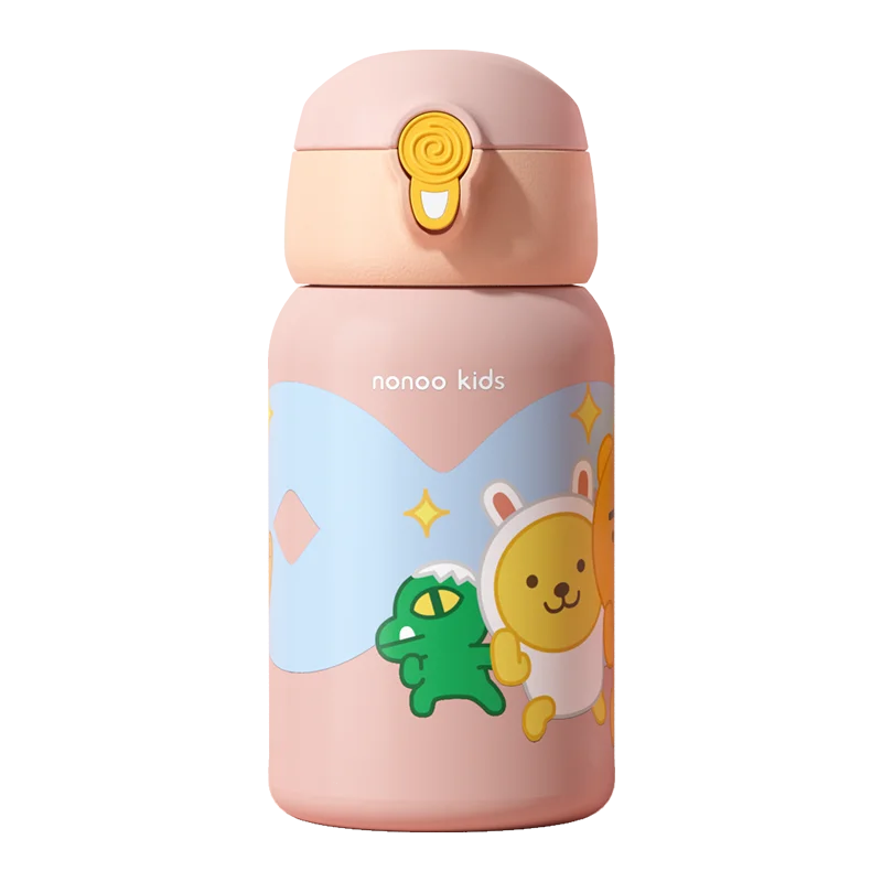 Cute cartoon pattern insulated 316 insulation stainless steel water bottle for kids school