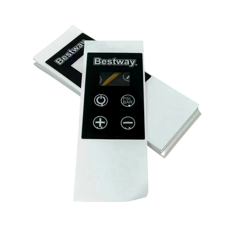 Custom Overplay Labels for Screen Panel Diecut Adhesive PET PC Control Panel Label for Electronic products