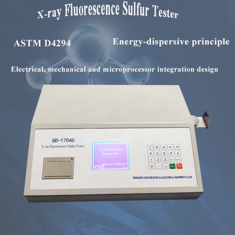 X Ray Fluorescence Sulfur  Petroleum Analyzer for Measure to Determine Sulfur Content Instrument