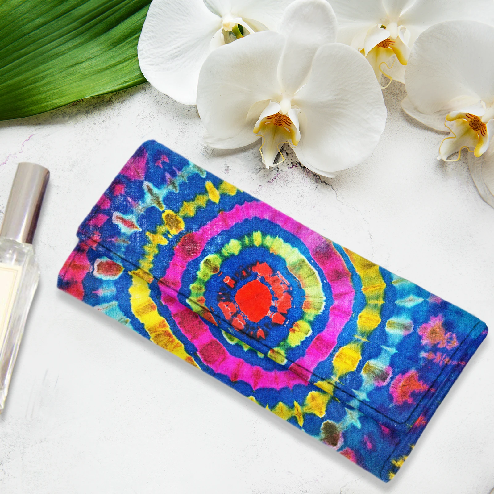 
Love Wholesale tie-dye bags Full Print fashion wallet women long purse wallet card wallets magnetic purse key holder ladies 