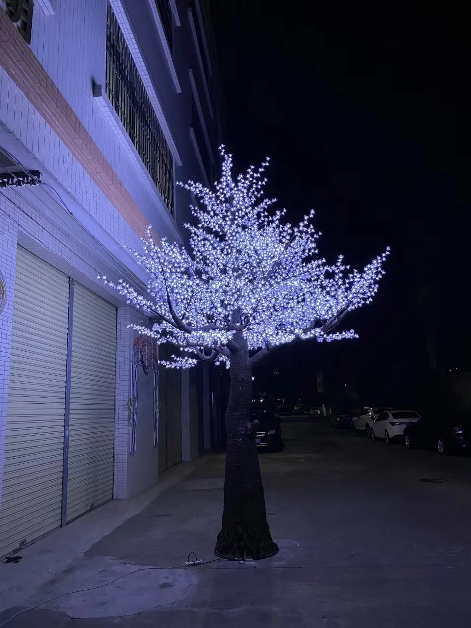 LED lighted large outdoor artificial cherry blossom trees for decoration