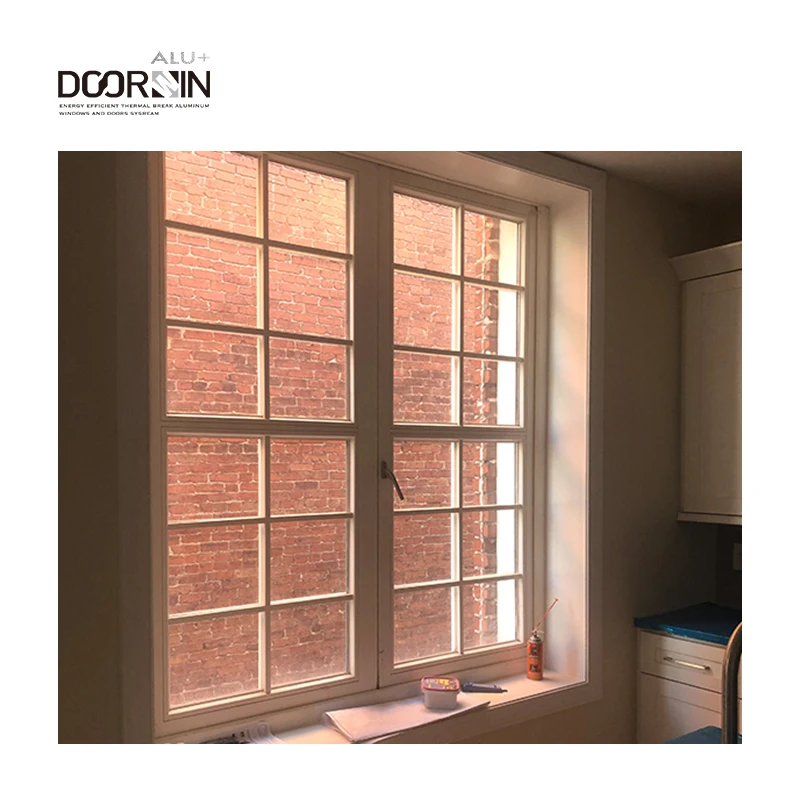 AS2047 High Quality Aluminum Windows Grill Design Hurricane Impact Theft Proof White Aluminum Casement Windows