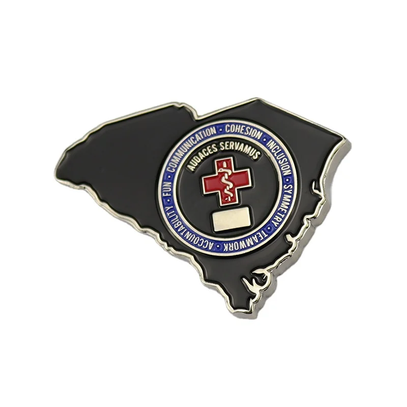 Manufacturer Metal Coin Custom No Minimum Die Casting 3D Blank Enamel Euro Coins Navy Air Force Souvenir Challenge Coin