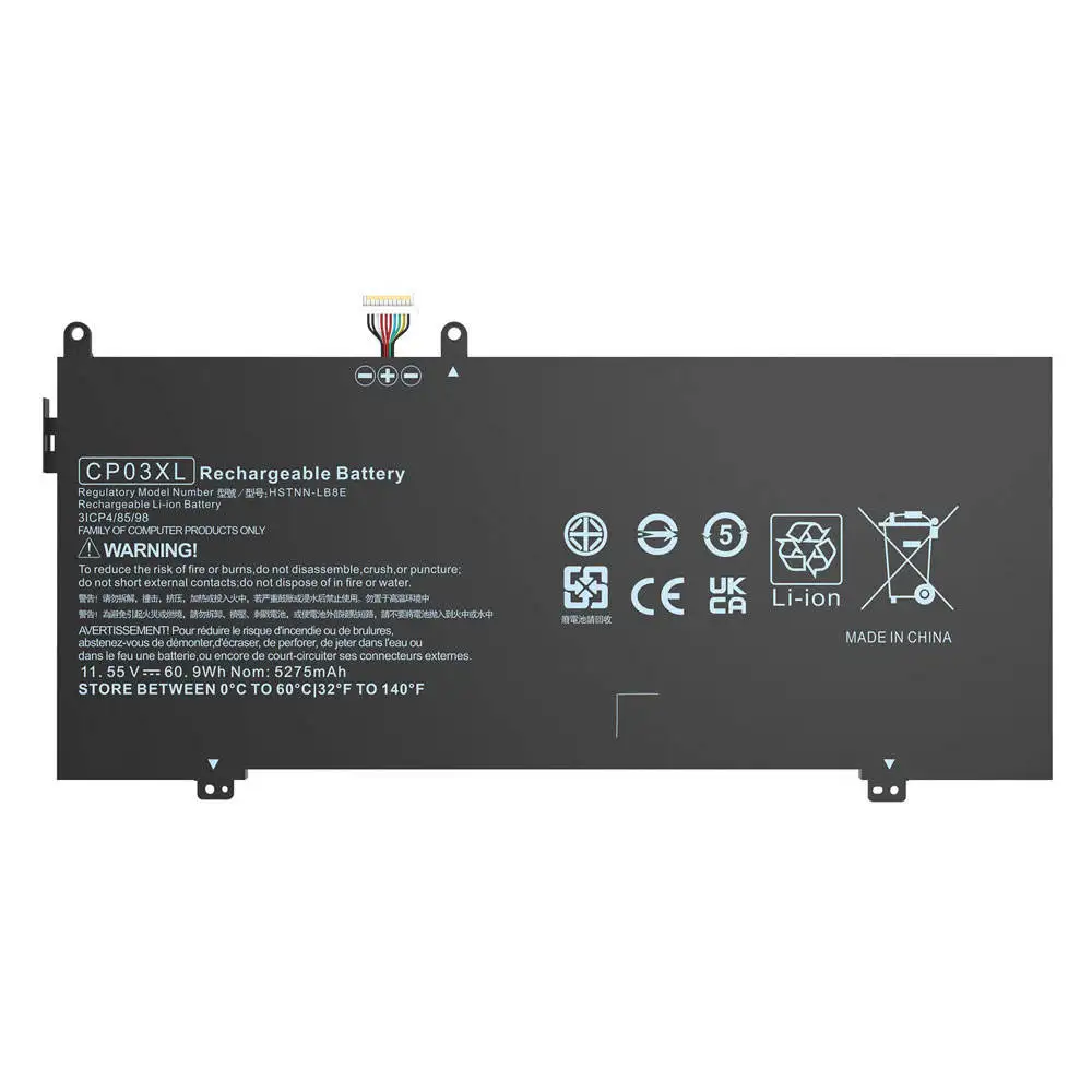 Replacement CP03xl Laptop Batterie for HP OEM 1.55V 5100mAh Battery Spectre 13-ae006no x360 Series notebook li-ion battery 6Cell