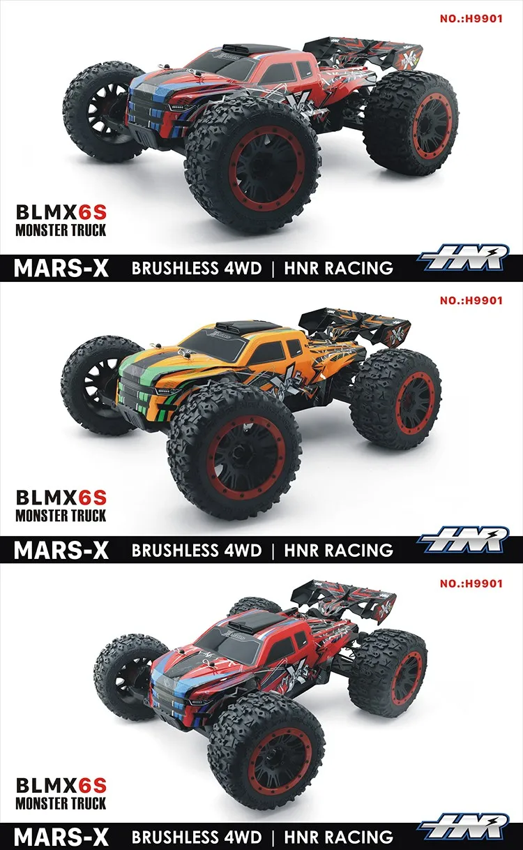 HOSHI H9901 RC Car 1/8 90KM/H High Speed Car 6S 150A ESC Brushless Motor Car 120M Remote Control Distance