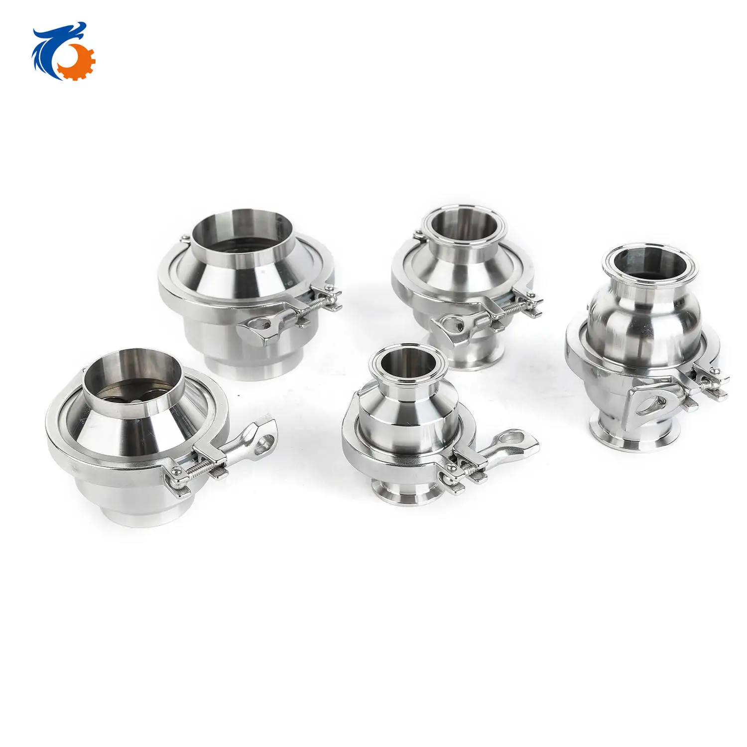 Wholesale SS304 SS316 Stainless Steel Sanitary Weld End Check Valve Middle Clamp Non-return