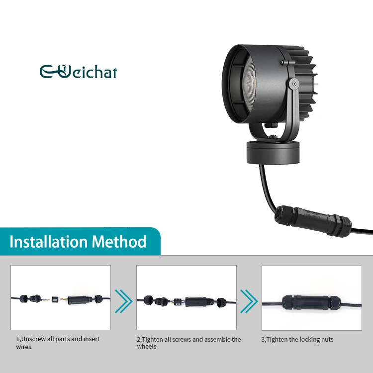 E-Weichat Outdoor Cable Electrical Underwater Connectors Lighting Wire Clip IP68 Waterproof Connector