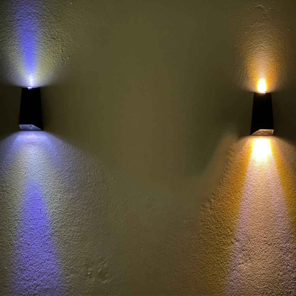 Solar up and down wall light Outdoor Sunlight Powered Wall Lamp Garden Decorative wall lamp