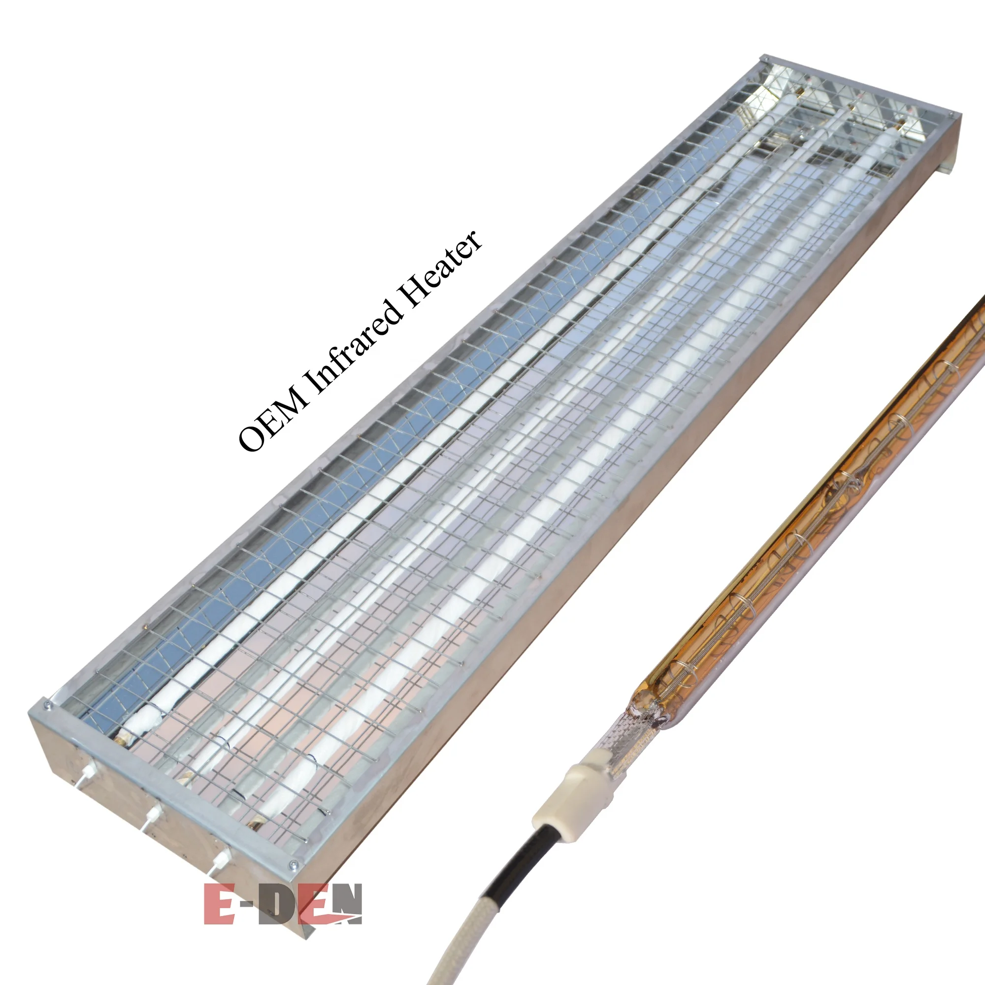 2.5KW Plastics Laminating IR Radiant Lamp Quartz Tube Infrared Heater