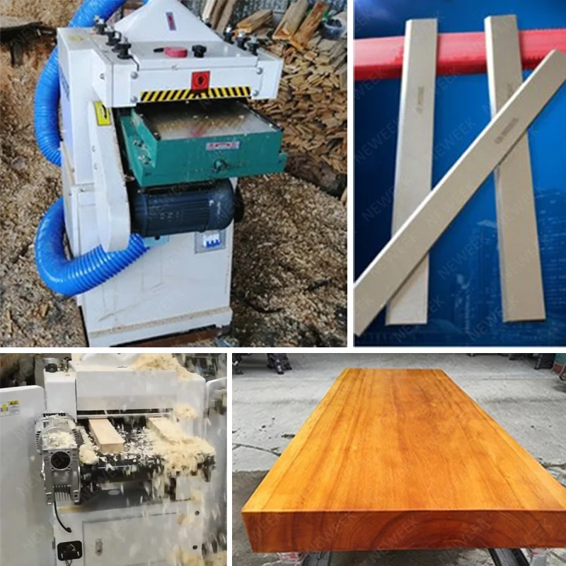 NEWEEK wood double sided planer thicknesser 800mm China wood planer machinery