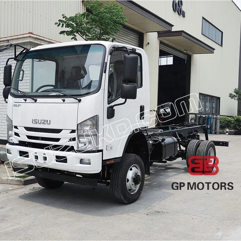 4x4 левый привод ISUZU NPR elf cab грузовик шасси для продажи