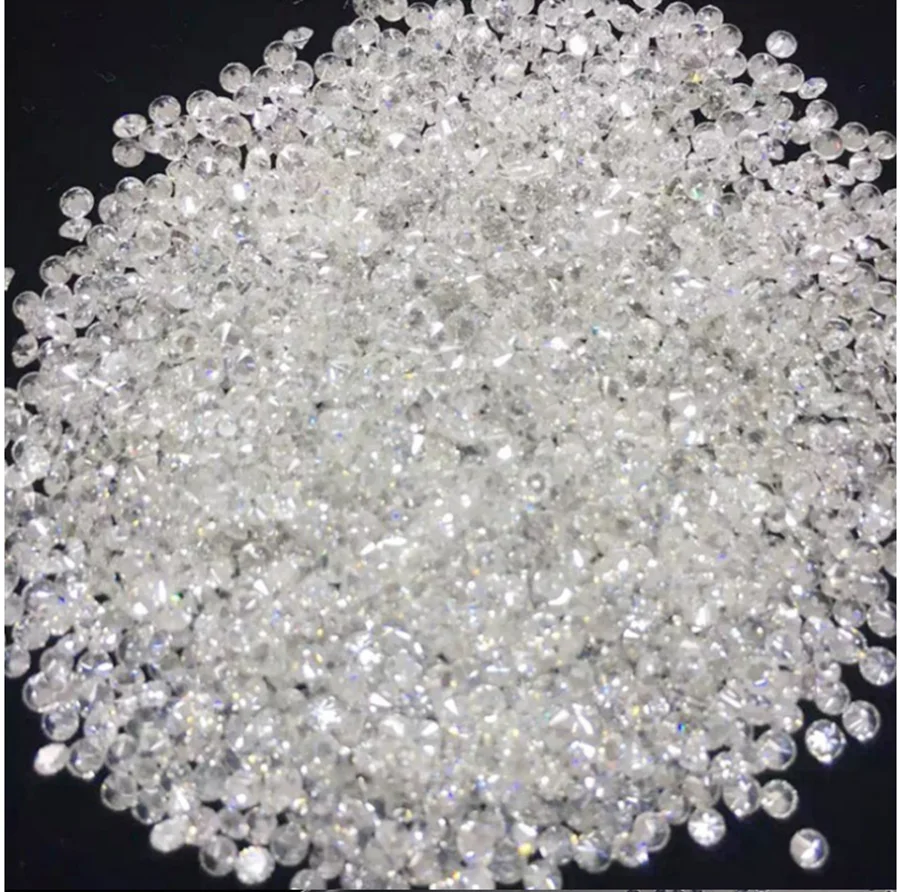 0.8mm 1mm 1.2mm 1.3mm 1.4mm 1.5mm 2mm 3mm DEF Loose Gemstone VVS Round Shape White Moissanite Stone