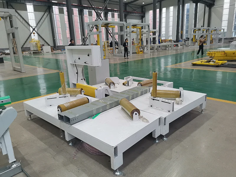 Automatic horizontal steel wire tire hose tube coil ring stretch film wrapping machine.jpg