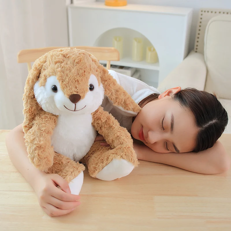Popular Design Custom Plush Toy Stuffed Animal 12' Rabbit Plush Toy Long Eared Rabbit Companion Stuffed Animals