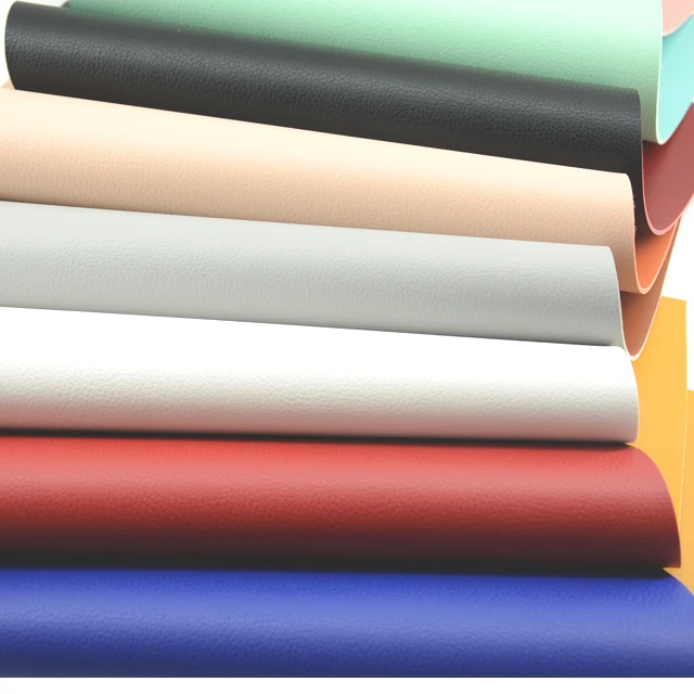 1.8mm thick napa grain leather two side rexine pvc synthetic leather for luggage or handbag