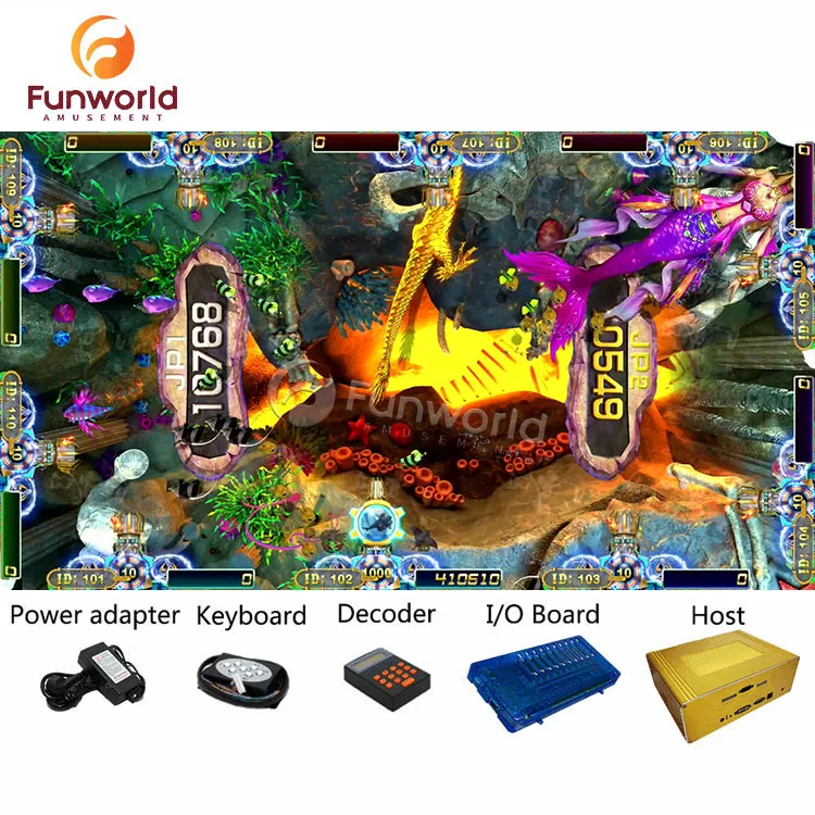 Игровой шкаф для рыбы, аркадная игра для рыбалки, панда, мастер, настольная игра для ловли рыбы, фиксатор Kirin Plus