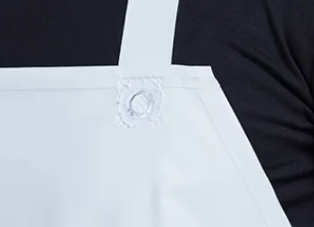 White blank thickening and abrasion resistance vast tpu waterproof oilproof tool apron for men