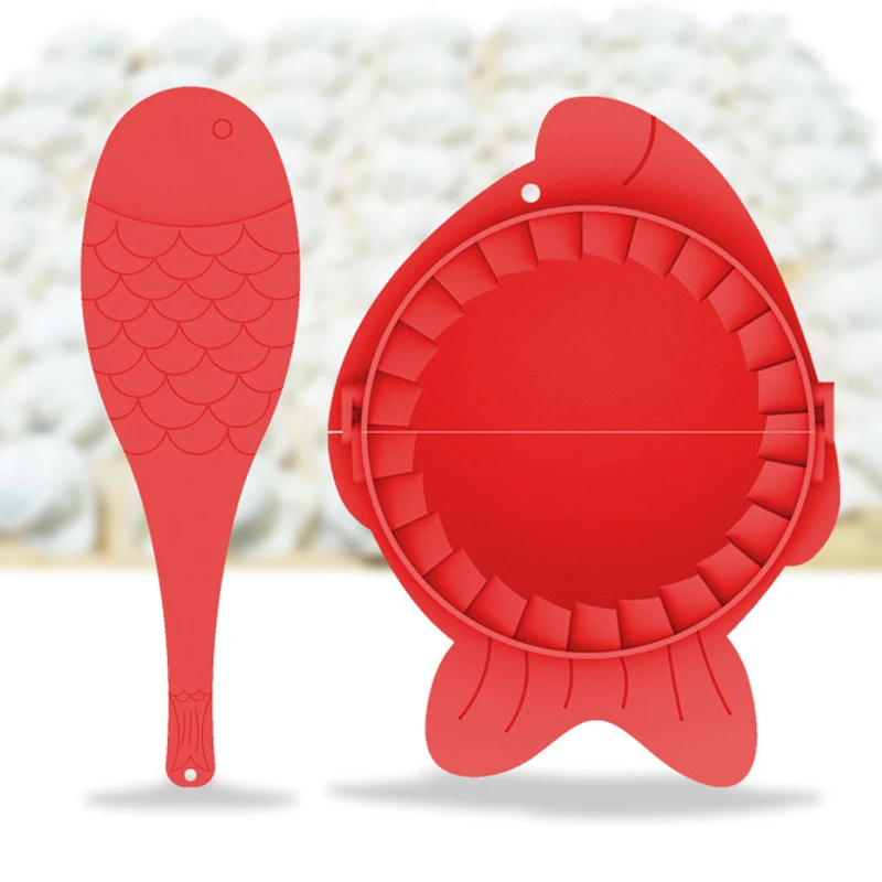 2pcs/set Dumpling Pie Maker Pastry Mold & Fish Shape Spoon Ravioli Dough Dumpling DIY Molds for Home Kitchen Cooking