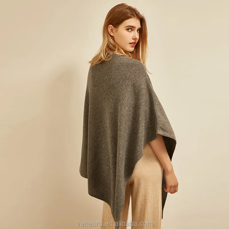 
Inner fashion women cashmere and wool knitted cape women poncho 