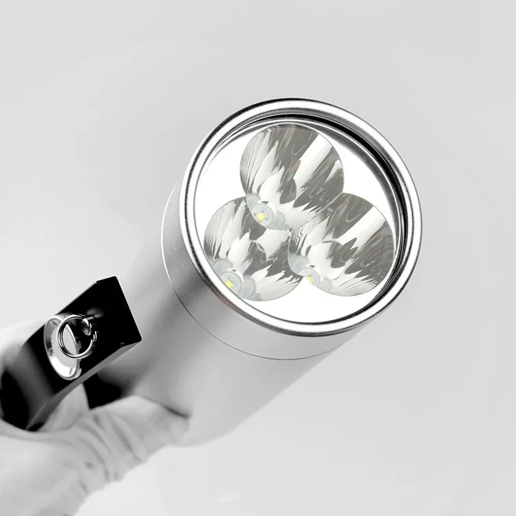 Outdoor High Power Portable 3*3w Rechargeable LED 18650 Explosion Proof Led Flashlight Torch Light