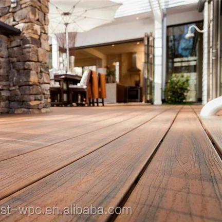 High Quality Villa Design Outdoor Wpc Decking solid wood flooring solid wpc floor