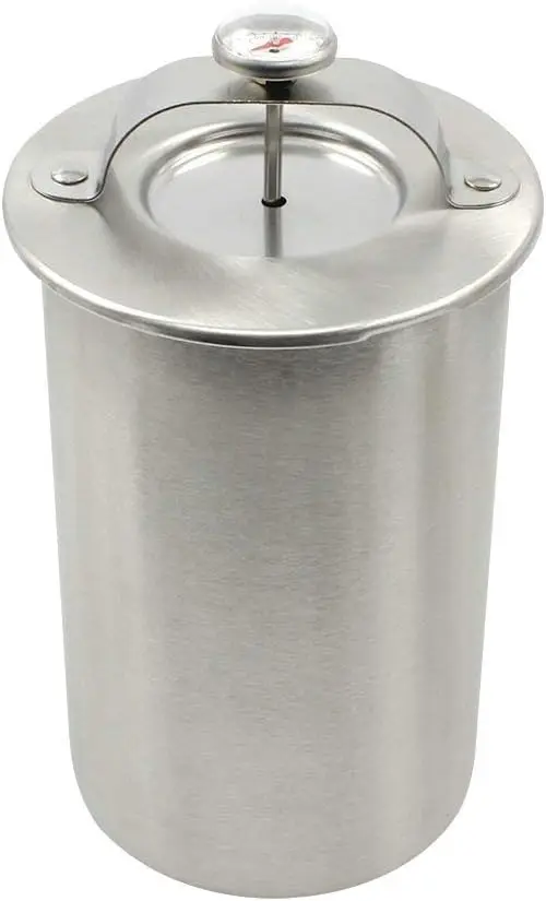 Kitchen Cooking Tools Bacon Ham Maker Metal Ham Press Maker Stainless Steel Meat Press Ham Maker with Thermometer Sandwich Deli