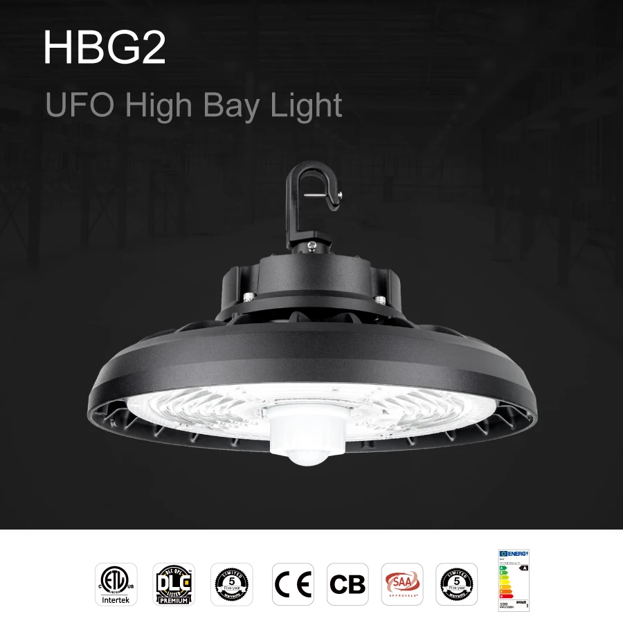 DLC List UFO Led High Bay Light with 60 90 120 Degree Reflector 160lm/w 100W 150W 200W 240W UFO Highbay Fixtue