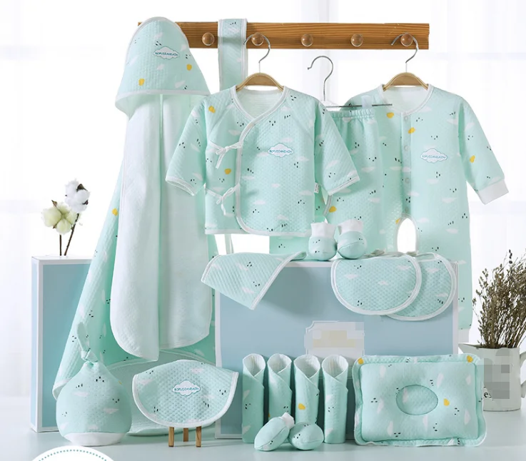 Custom 100% Cotton newborn Gift Box Clothing Suit Babies Baby Clothes Set warm winter 19 21 23 pcs set baby