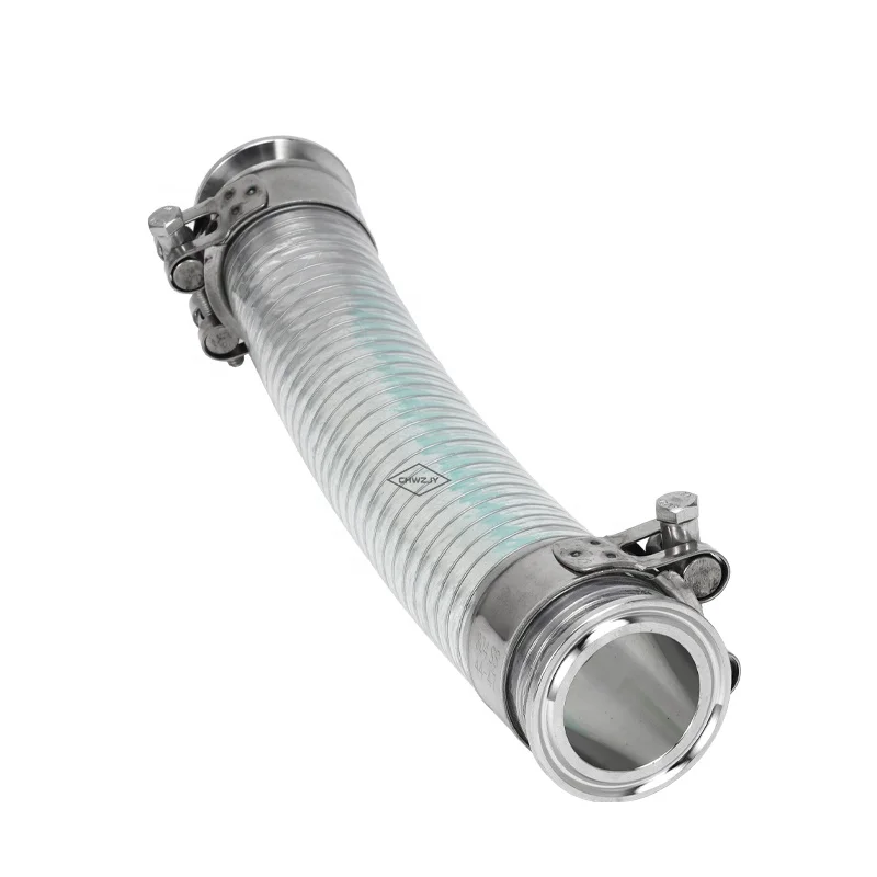 Stainless Steel Sanitary Hose Clamp Fittings Crimp