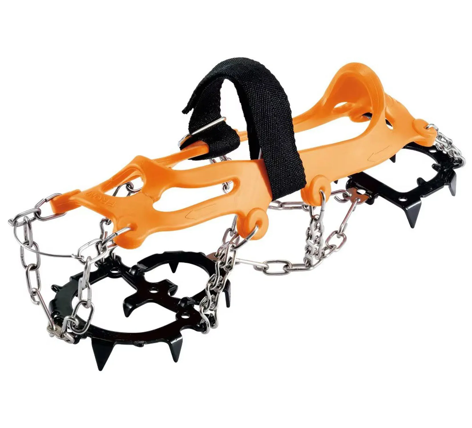 Crampons for Snow & Ice Climbing Stainless Steel with Silicone Chain & Grippers Shoes