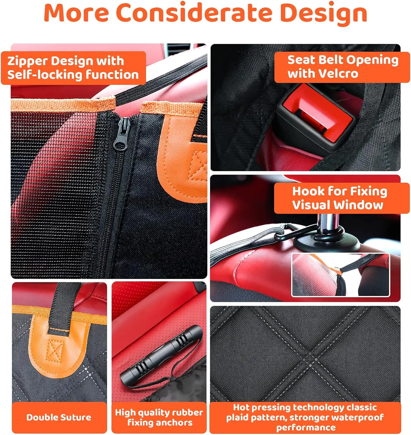 Popular Product New Styles Universal Waterproof Dog Hammock Pet Backseat Cover Extender Dog Car Seat Cover