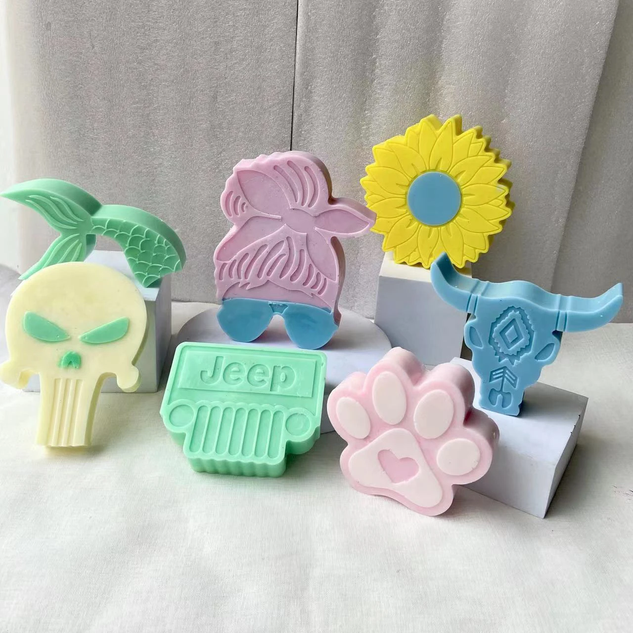 Top Selling Resin silicone car freshie molds Air fresheners Epoxy Resin Silicone Car Freshies mold for aroma beads