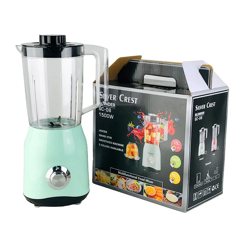 home use 3 in 1 commercial electric food mixer juicer mixture silver crest blender in kitchen