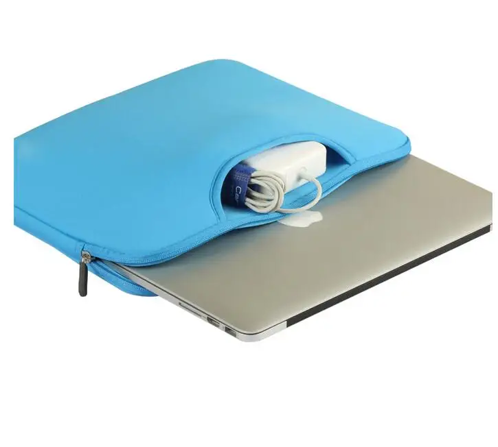Wholesale Custom Cheap13 inch 14 inch 15 inch Colourful Nylon Neoprene Laptop Bag with Zipper Sleeve Laptop Bag