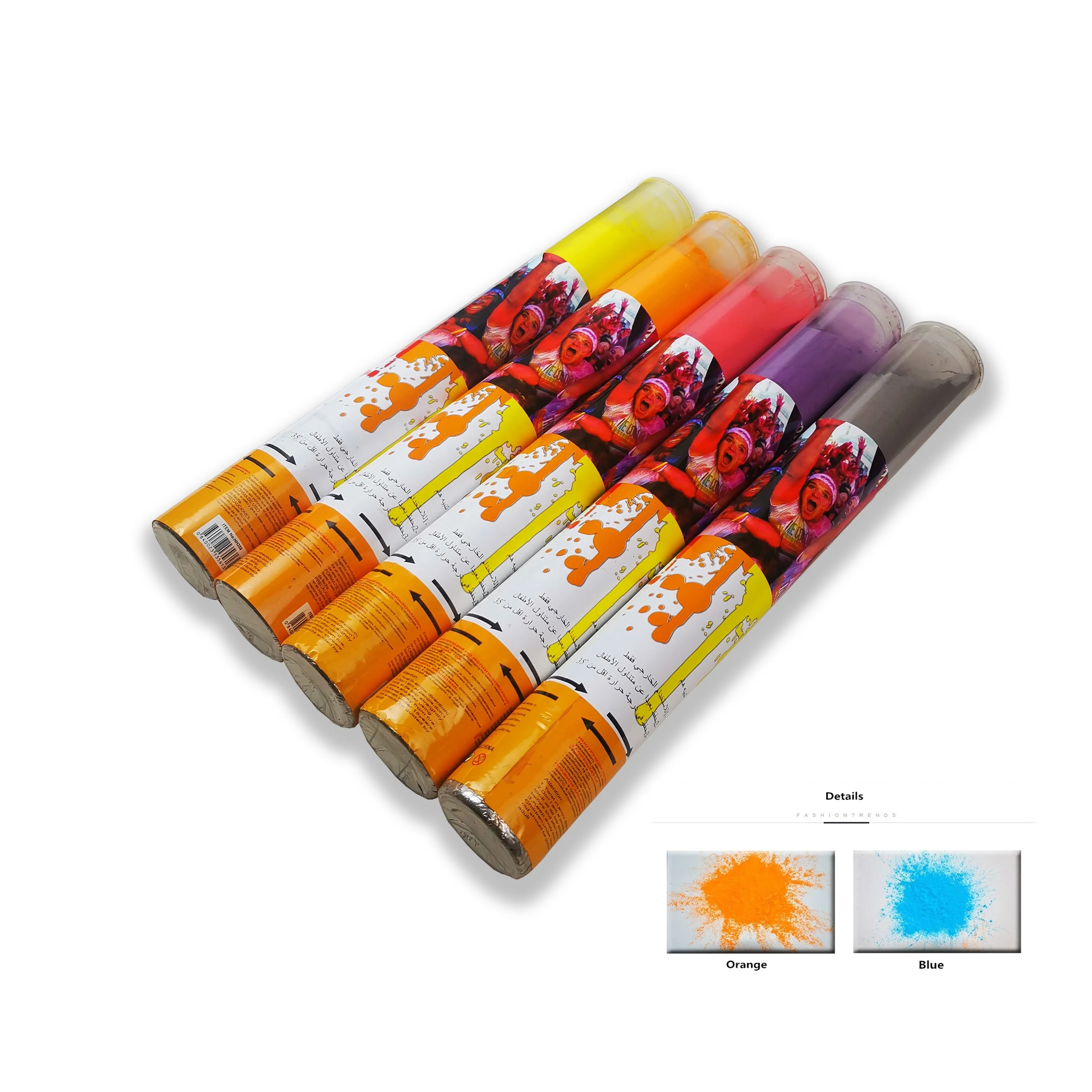 Новейший продукт, пушка с конфетти, цветной порошок holi, кукурузная мука, цветные дымовые пушки