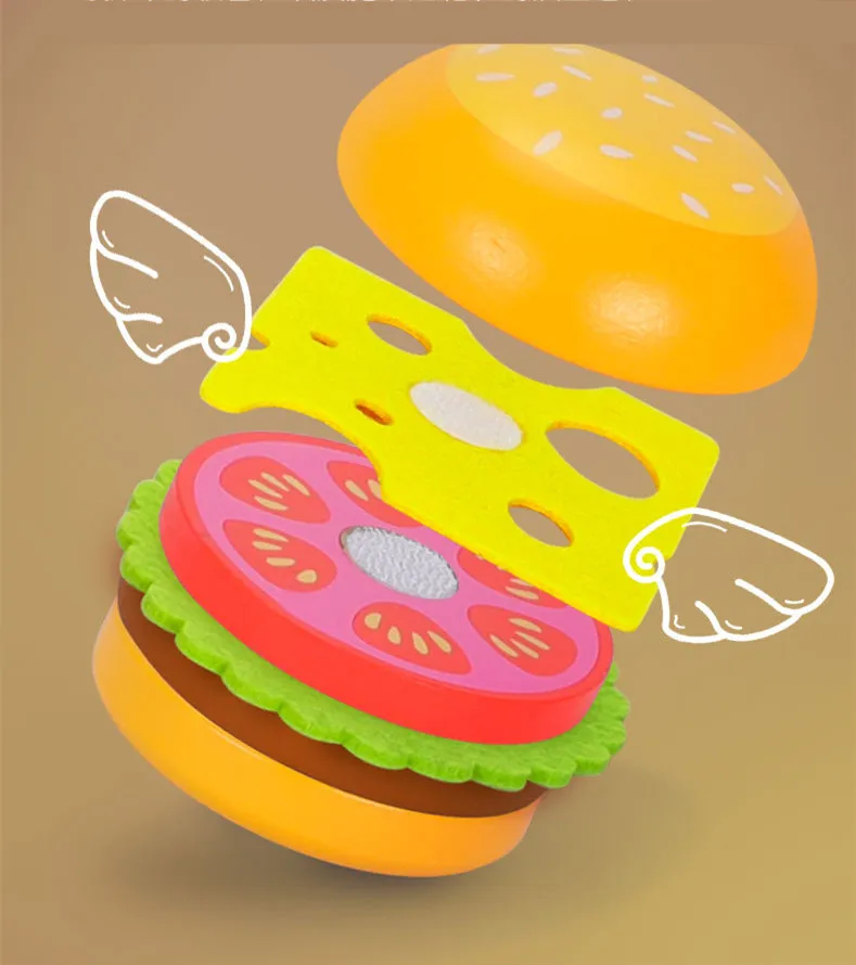 Fashion Kitchen Sets Toys Pretend Food Toy Set Wooden Cooking Children Toy