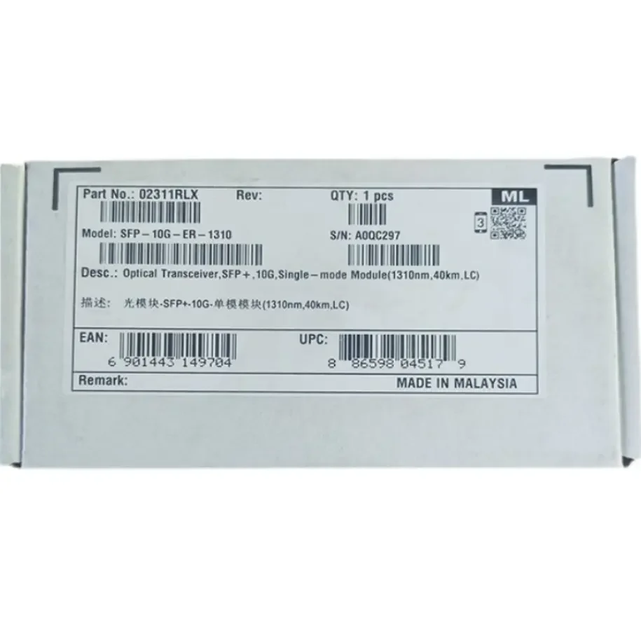 Original new HW SFP-10G-ER-1310 Gigabit single-mode optical module 40km 1310nm LC interface