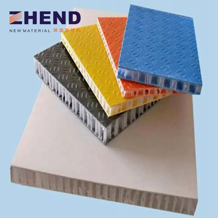 Thermal insulation gelcoat panels surface  fiberglass honeycomb panel PP composite board XPS core frp sandwich boards