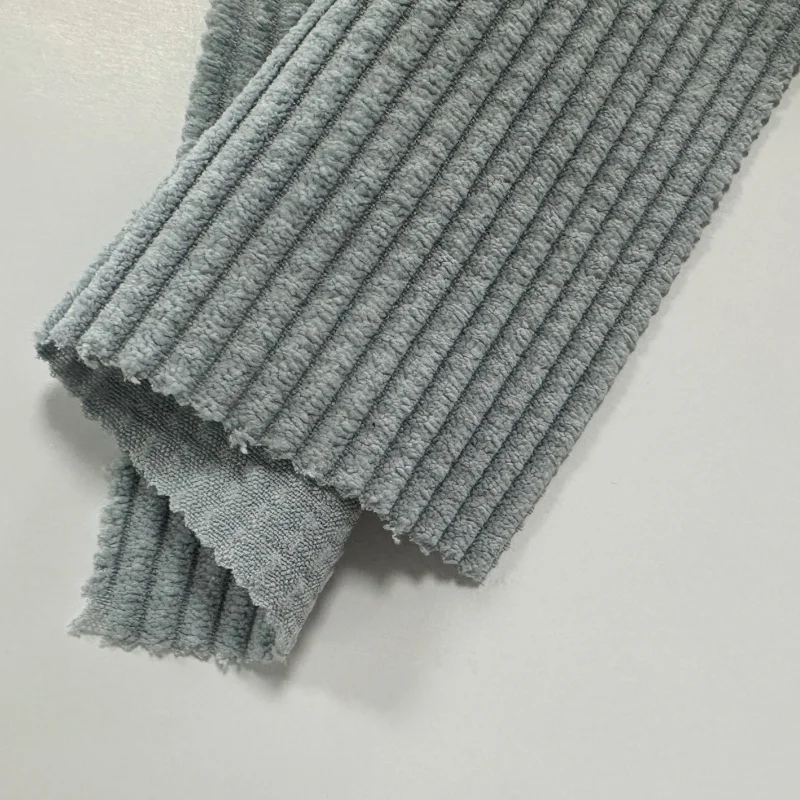 Home Textile 8 Stripe Bubble Spandex Fabric 100%polyester Fabric Corduroy Fabric Colored Outdoor Warmth Coats for Jackets