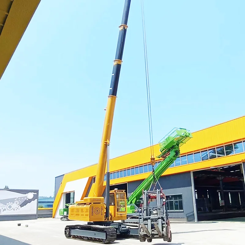 Mobile Micro Crawler Crane 5 Ton Telescopic Boom Small Hydraulic Diesel Engine Mini Spider Crane Cheap Price