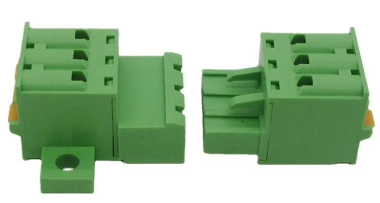 Соединитель стыковочной клеммы с пружинным шагом 5 08 мм для панели