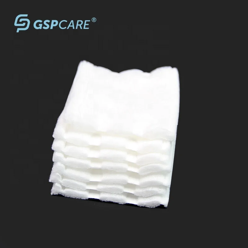 GSPCARE горячая Распродажа OEM-Сервис медицинский впитывающий ватный тампон с высокой впитывающей способностью одноразовые ватные тампоны для снятия макияжа