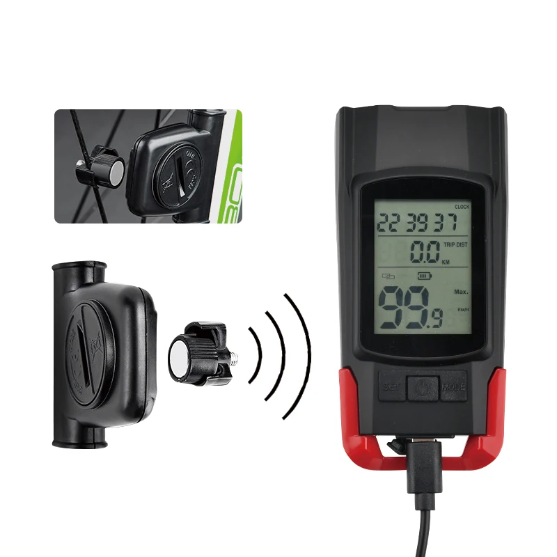 3 In 1 Multifunctional Speaker Stopwatch Bicycle Front Light and Horn Rechargeable 800 Lumens bicycle light for sale