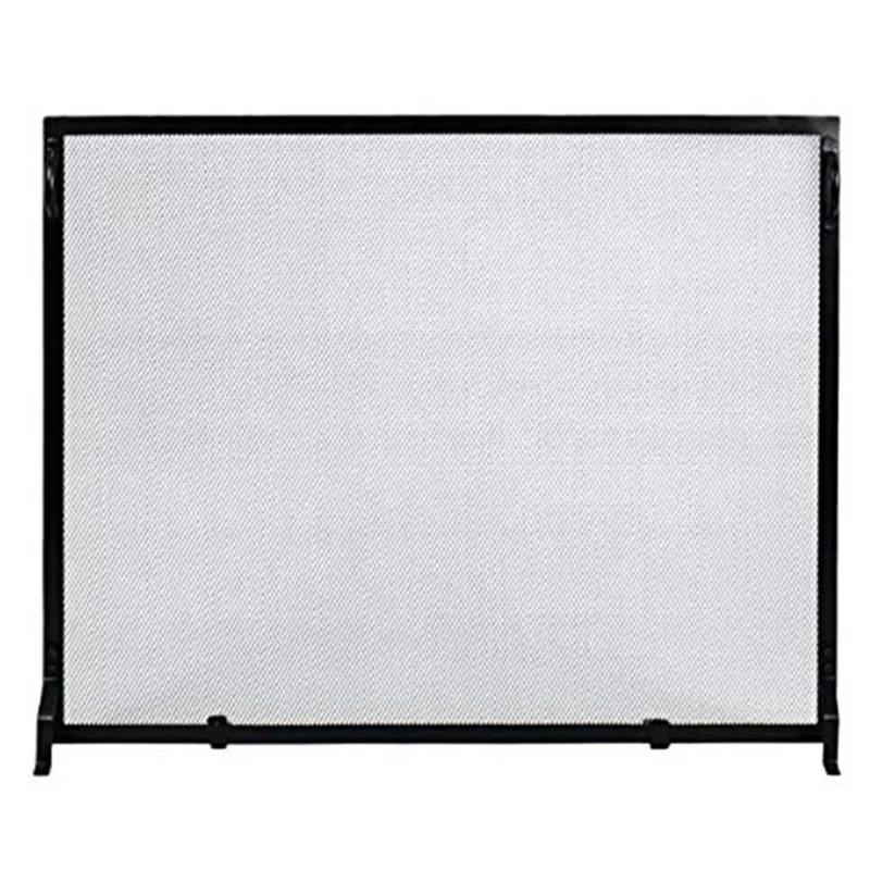 Oniya Metal Mesh Large Fire Gate Cover Single Fireplace Screen