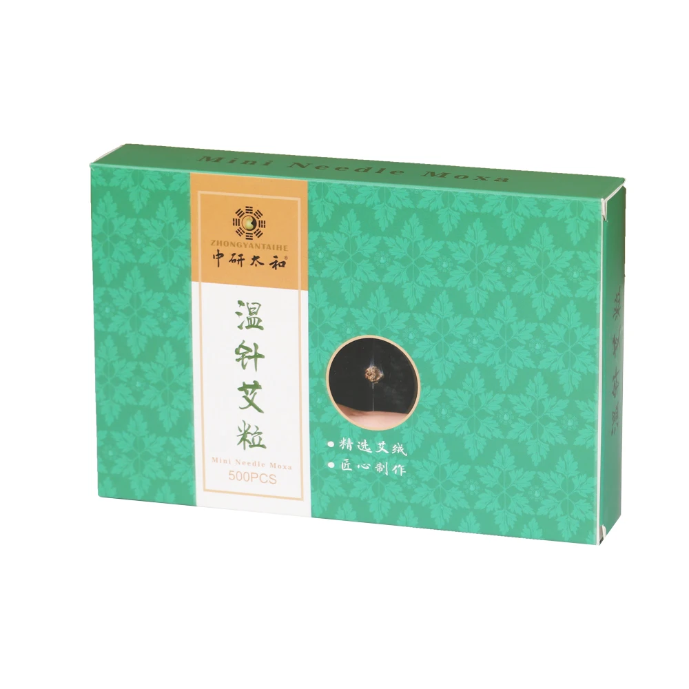 ZhongYan Taihe Mini Needle Moxa Stick Acupuncture Moxibustion Patches 500pcs/box